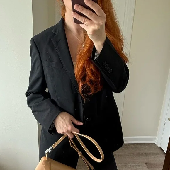 Uniqlo 100% wool Black Blazer Jacket- Exellent for size S-M - Picture 4 of 10